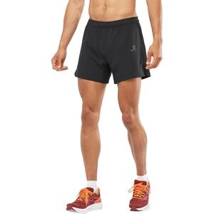 Salomon NWT Cross Rebel 5" Running Shorts Black Athletic Trail Training Size L